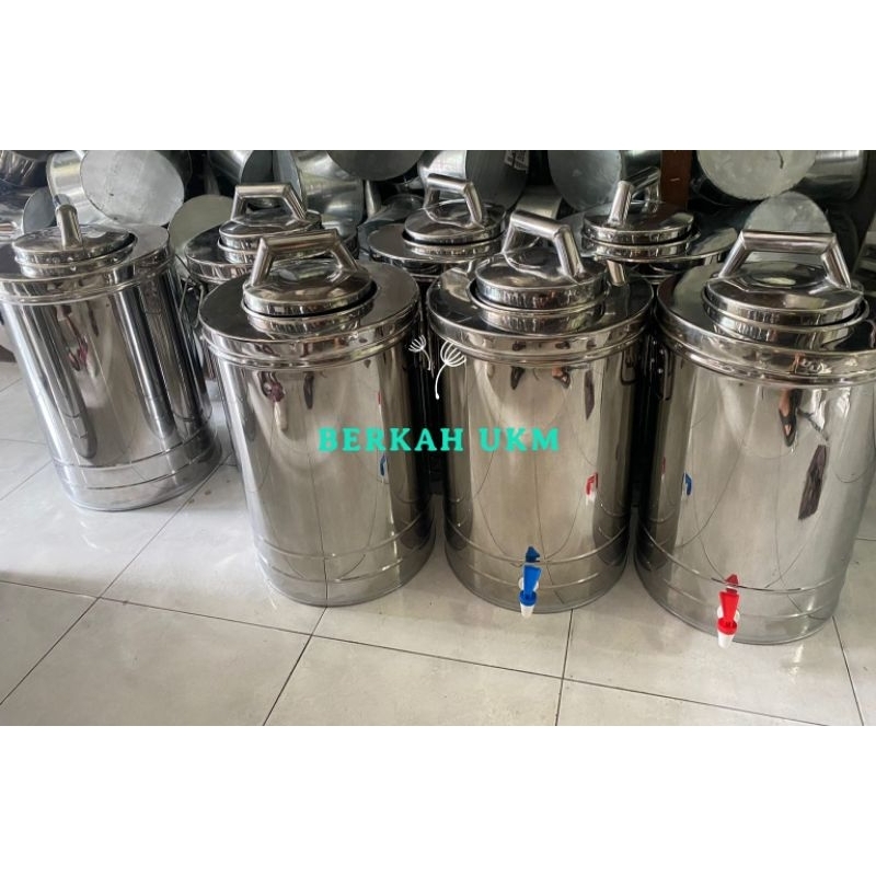 TABUNG ES PUTER 18 LITER LENGKAP