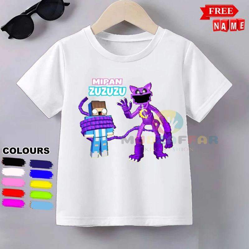 BAJU KAOS ANAK MIPAN ZUZUZU CATNAP KAOS ANAK MIPAN ZUZUZU