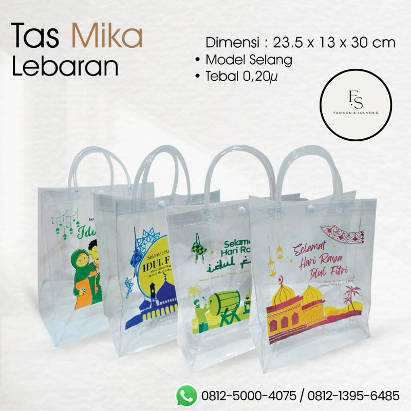 

TAS MIKA LEBARAN UK 23,5 X 13 X 30 cm (Min Order 2 Pcs)