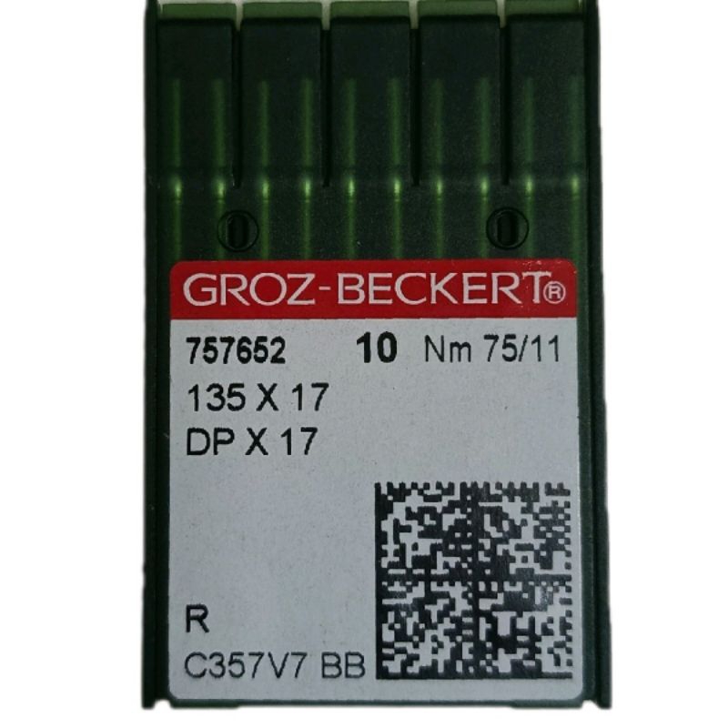jarum DPx17 mesin jahit komputer nomor 11 ,  14 , 16 , 18 R DP x 17 GROZ BECKERT