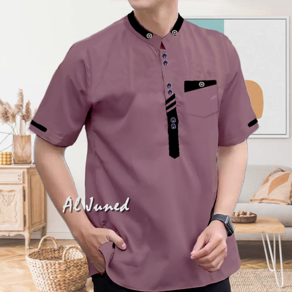 HAMZAH - TERBARU BAJU KOKO KEMEJA JUMBO KATUN TOYOBO PREMIUM LENGAN TANGAN PENDEK TERBARU MODEL SAKU