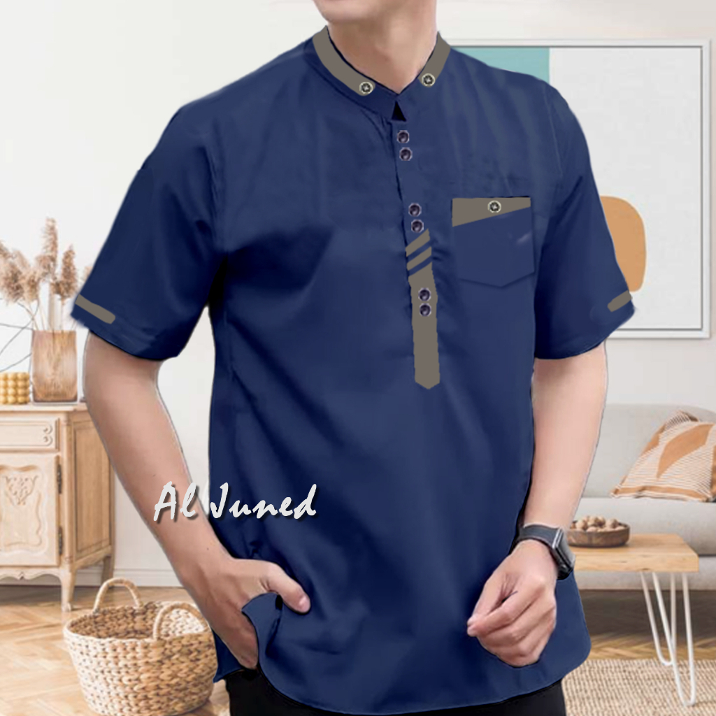 HAMZAH - TERBARU BAJU KOKO KEMEJA JUMBO KATUN TOYOBO PREMIUM LENGAN TANGAN PENDEK TERBARU MODEL SAKU
