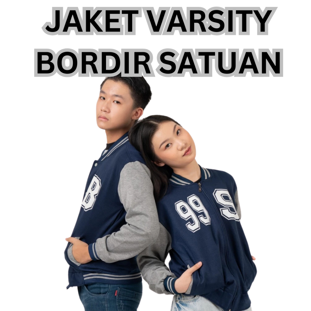 PinsQy Jaket Varsity Custom, Varsity Bordir Satuan, Jaket Bordir Satuan, Jaket Sablon Satuan, Jaket 