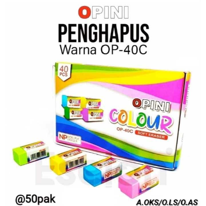 

(1 Kotak) Eraser Murah Merek Random Isi 40 / Stip / Penghapus Pensil Merek Random Isi 40