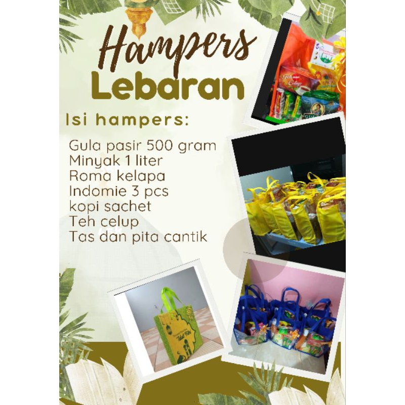 

Paket Hampers sembako Hemat/Parcel Lebaran Idul Fitri/
