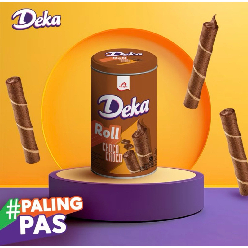 

PROMO!! DEKA Wafer Roll Tin Can Kaleng - Choco Choco (280g)