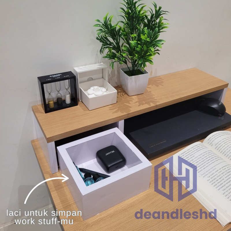 Zeeyae Meja Laci Kerja Lesehan Meja Laptop Meja Belajar Minimalis