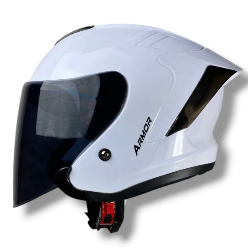 Helm JS ARMOR Solid Paket Ganteng Kekinian Cewek Cowok Dewasa