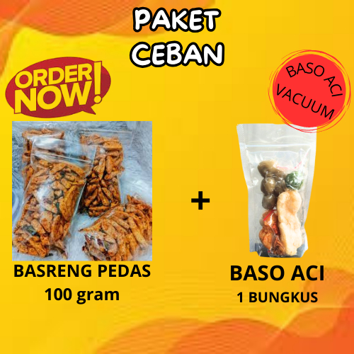 

BASRENG Pedas 100 Gram + Bakso Aci 1 pc