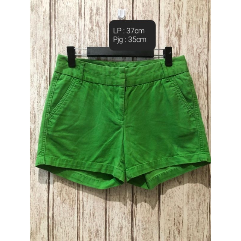 [C028] PRELOVED CELANA PENDEK WANITA HIJAU - ET CETERA