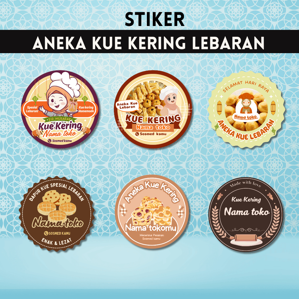 

Stiker Toples Kue Lebaran/Stiker Kue Kering/Stiker Kue Lebaran/Stiker Toples/Stiker Aneka Kue Lebaran