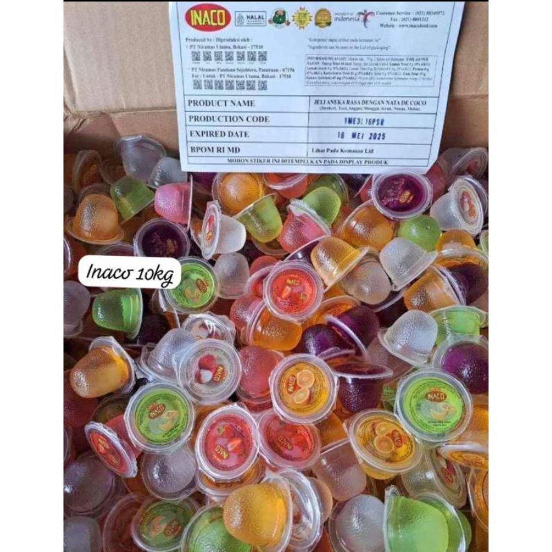 

INACO JELLY 1kg Mix rasa kemasan plastik