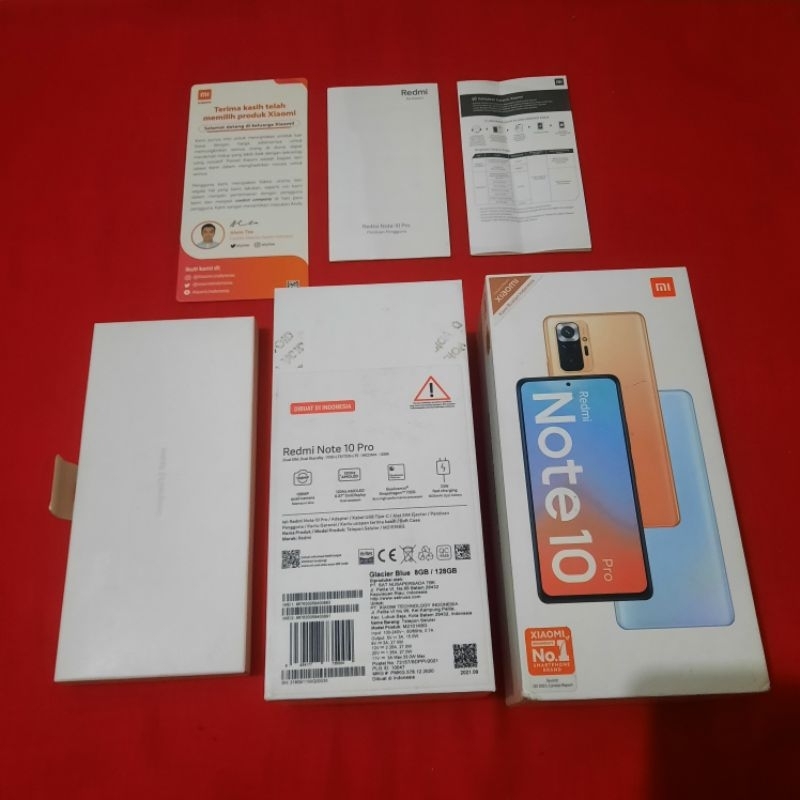 dus box redmi note 10 pro original copotan lengkap manual book