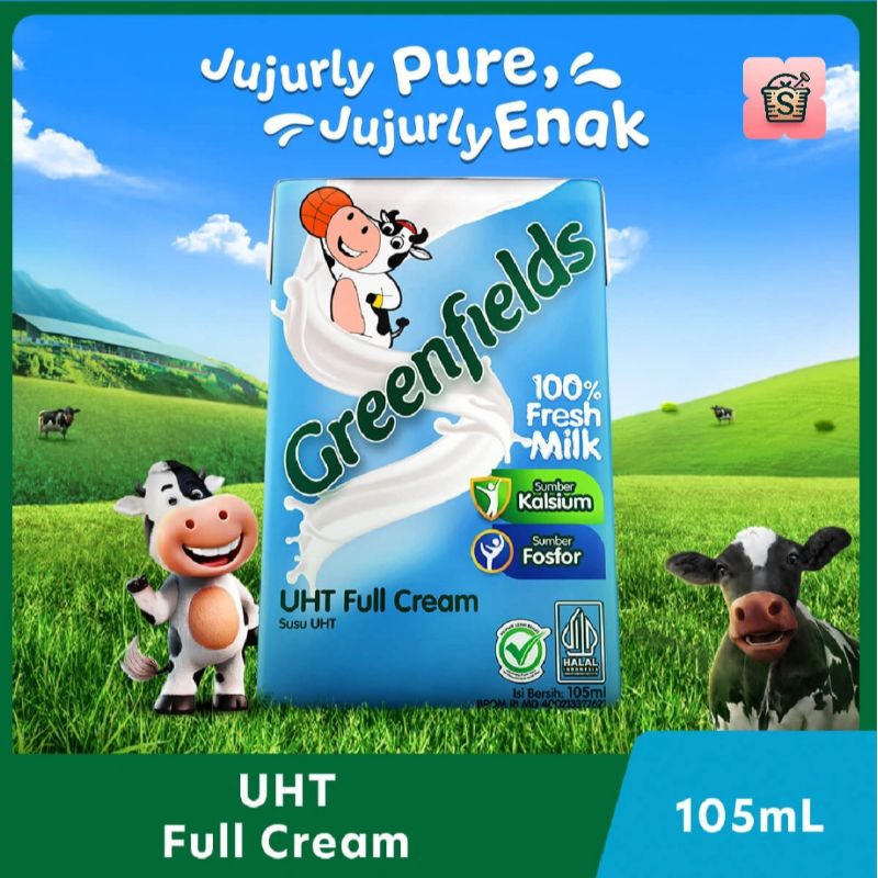 

Susu Greenfields UHT Full Cream 40 x 105 ml Karton/Dus