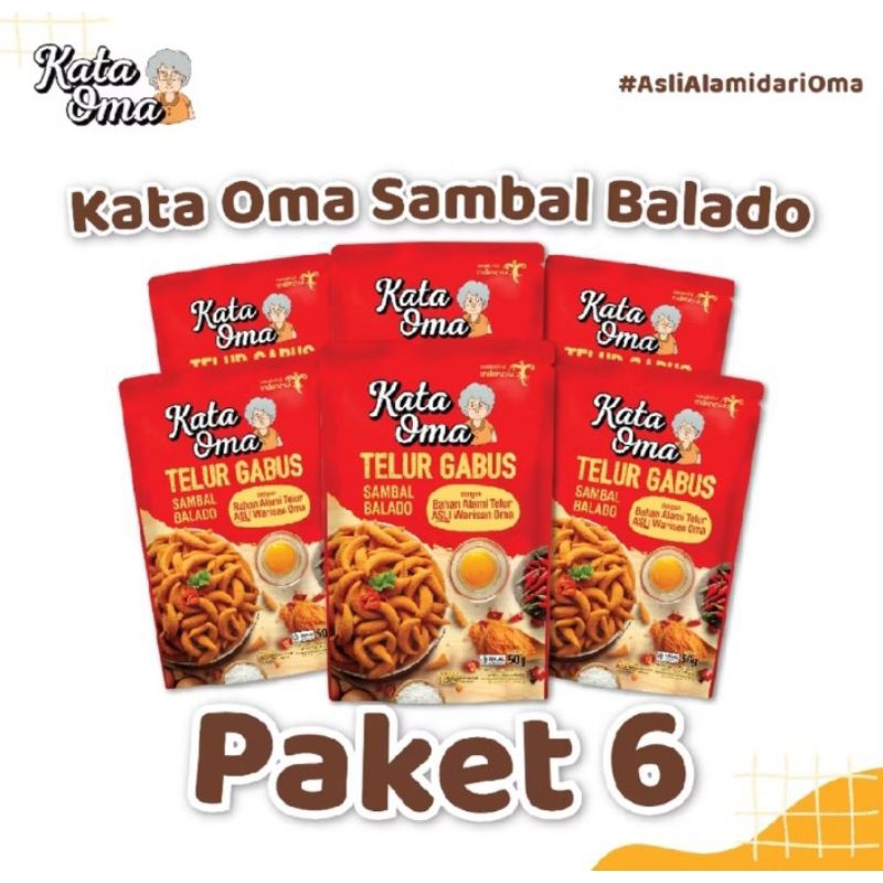 

Kata Oma Sambal Balado Paket Isi 6