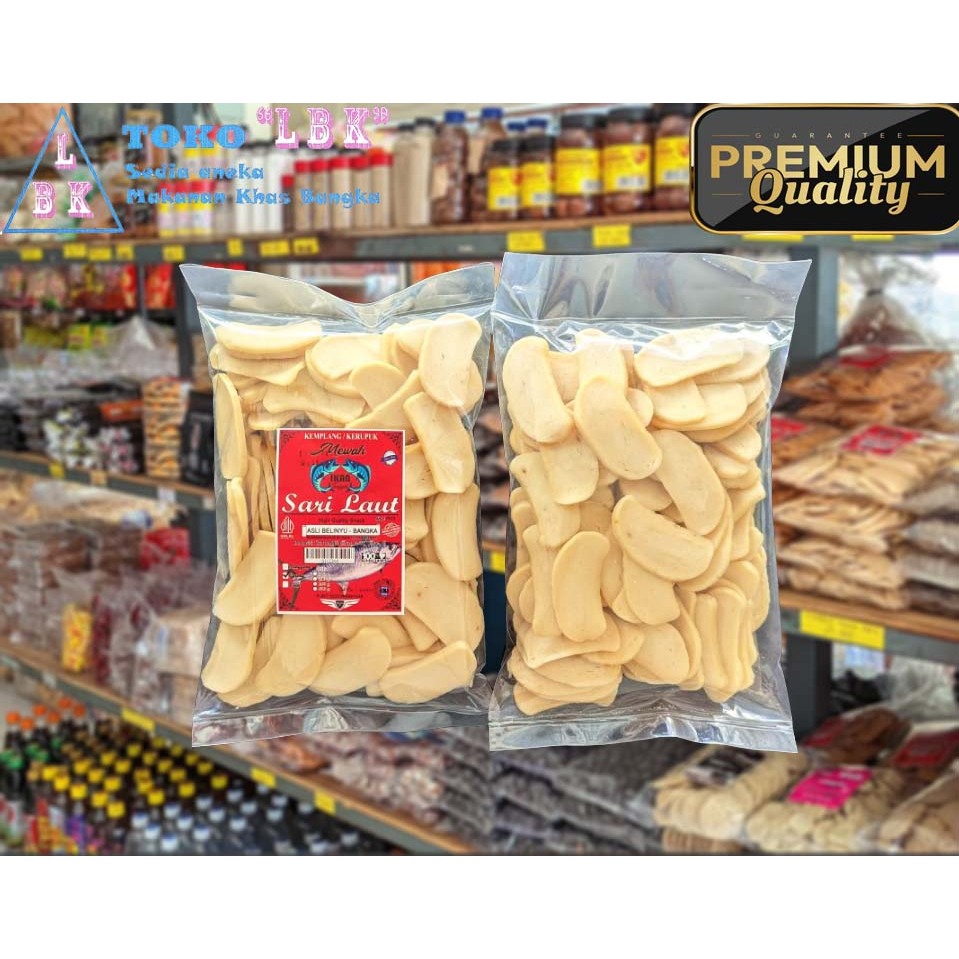 

Kerupuk / Kemplang Ikan Tenggiri Mewah Sari Laut Belinyu ( Mentah ) 500 gr