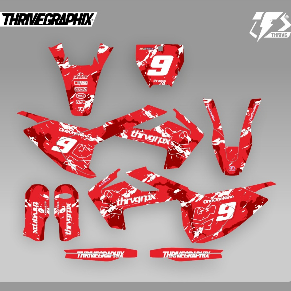 STICKER HUSQVARNA DECAL HUSQVARNA CUSTOM DESIGN FULL BODY