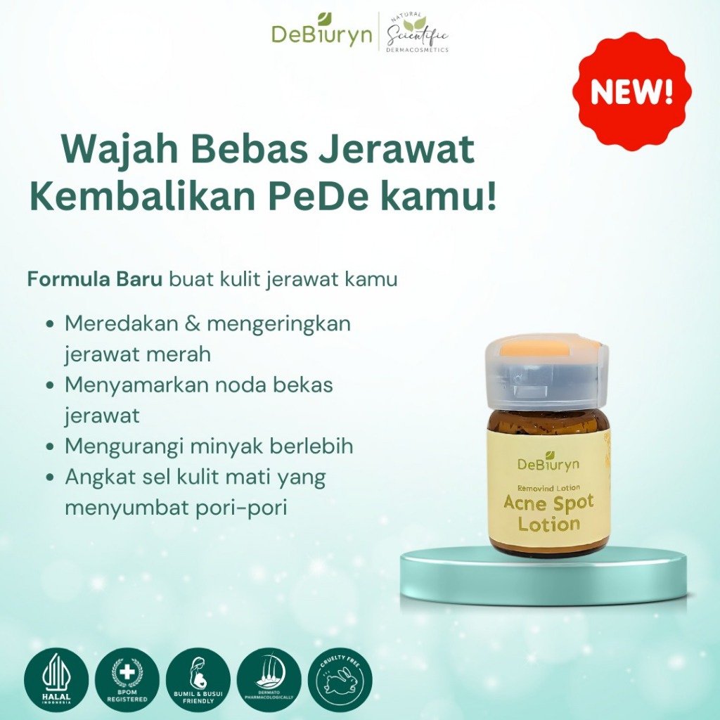 DeBiuryn Removind Acne Spot Lotion - Obat Jerawat - Anti Acne - 5 ml