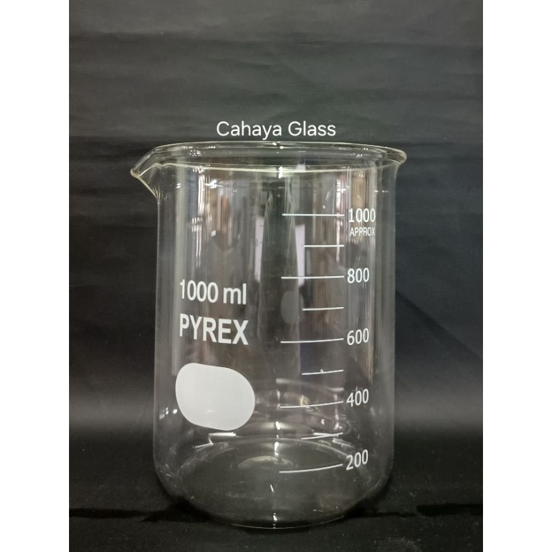 Beaker Glass/Gelas Kimia 1000 ml PYREX