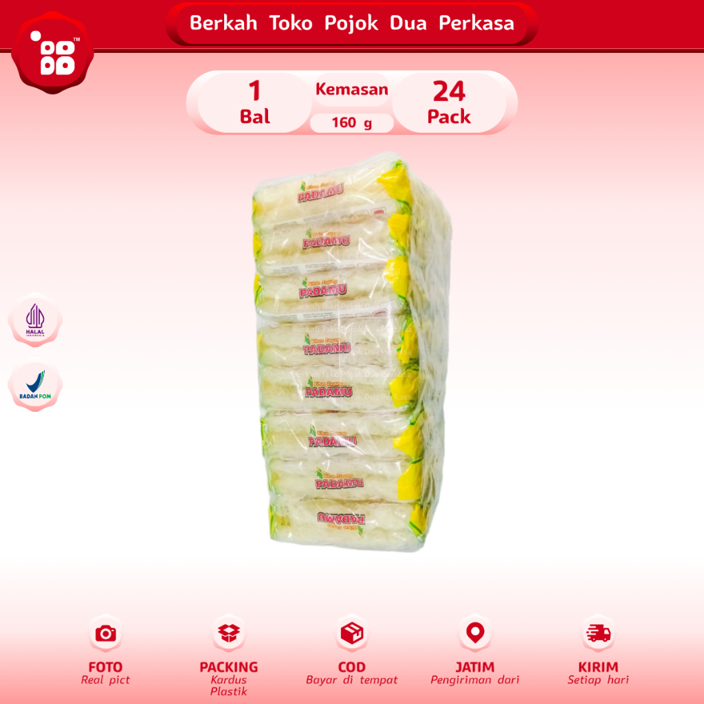 

[BAL] Padamu Kuning Bihun Jagung Lezat 160 g 24 Pack