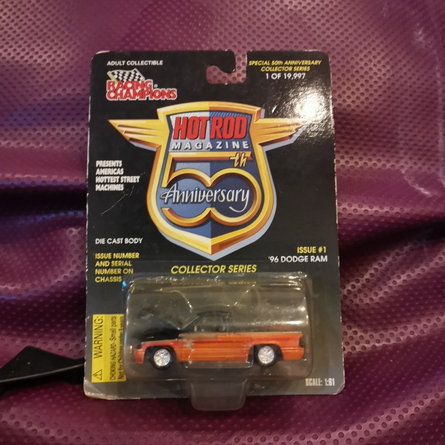 Racing Champions Hot Rod 1996 Dodge Ram Pickup 96 Truck Issue 1