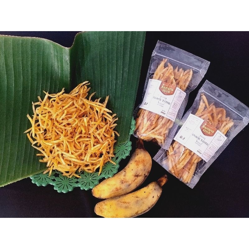 

SNACK TASTIC banana stick keripik pisang kepok manis 100gr