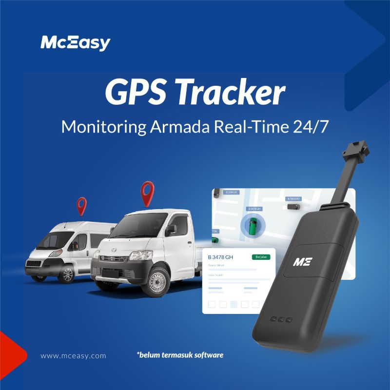 McEasy GPS Tracker Lite (Pelacak Mobil dan Motor Live Tracking 24/7 dan Matikan Mesin Jarak Jauh) + 