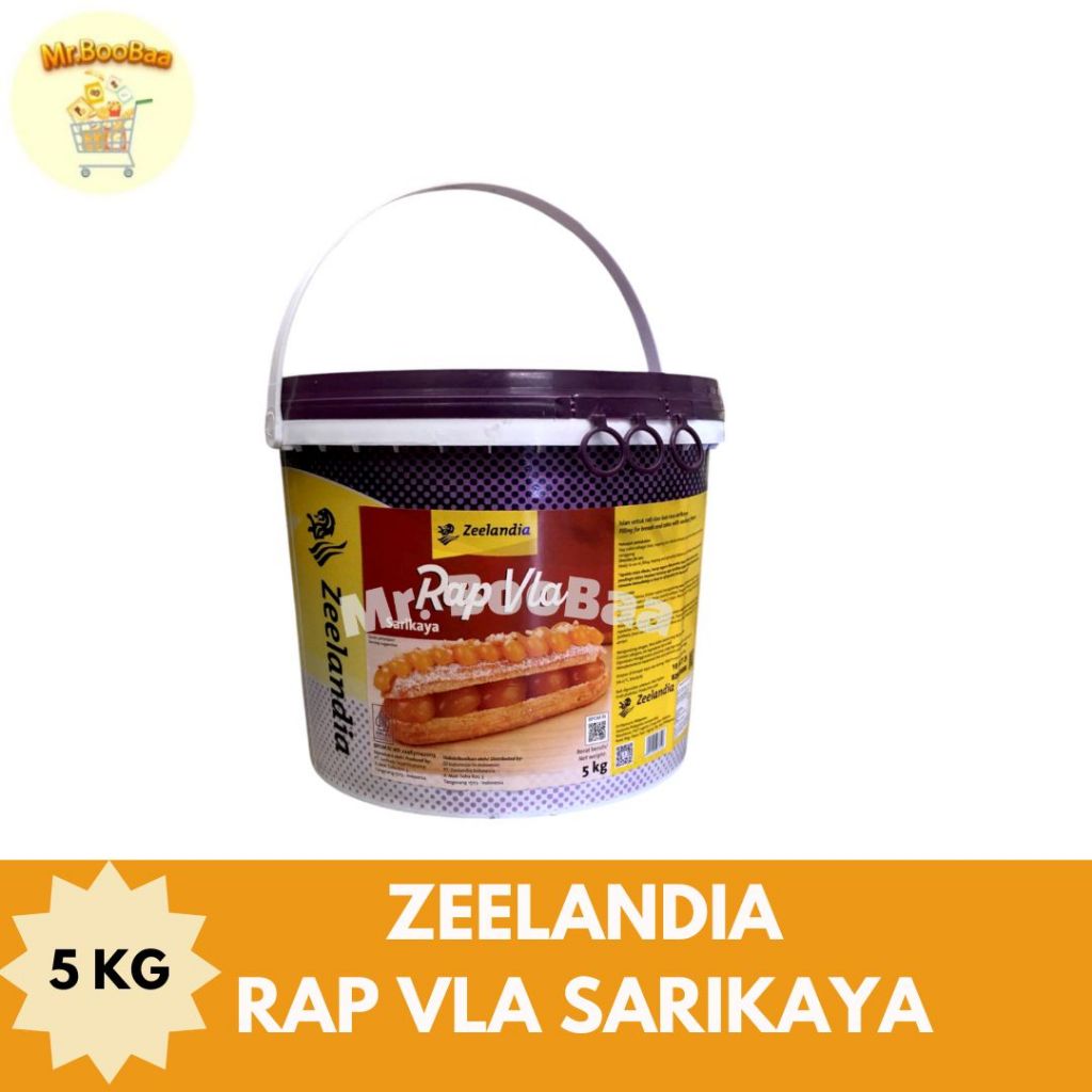 

Zeelandia Rap Vla Sarikaya 5kg / Pasta Sarikaya / Selai Sarikaya / Filling Jam Srikaya 5kg