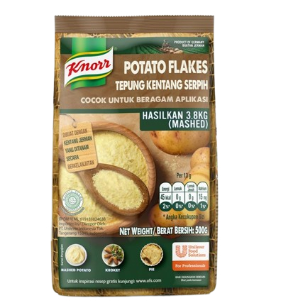 

KNORR POTATO FLAKES MIX PCH 500GR 8999999055677