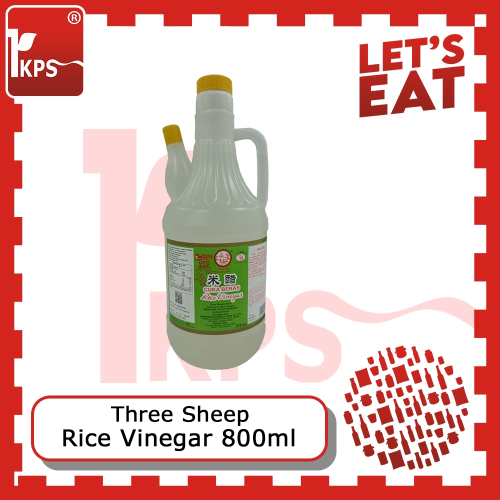 

Rice Vinegar 800ml "Three Sheep" / Cuka Beras / Cuka Putih / Cuka / Vinegar
