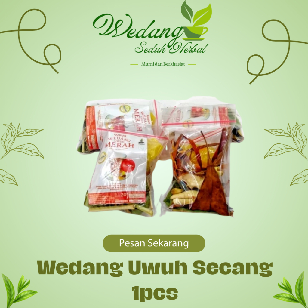 

Wedang Uwuh Secang Merah 1Pcs Komplit Gula Batu