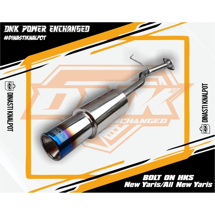 KNALPOT MOBIL HKS BOLT ON ALL NEW YARIS - NEW YARIS - YARIS HEYKERS