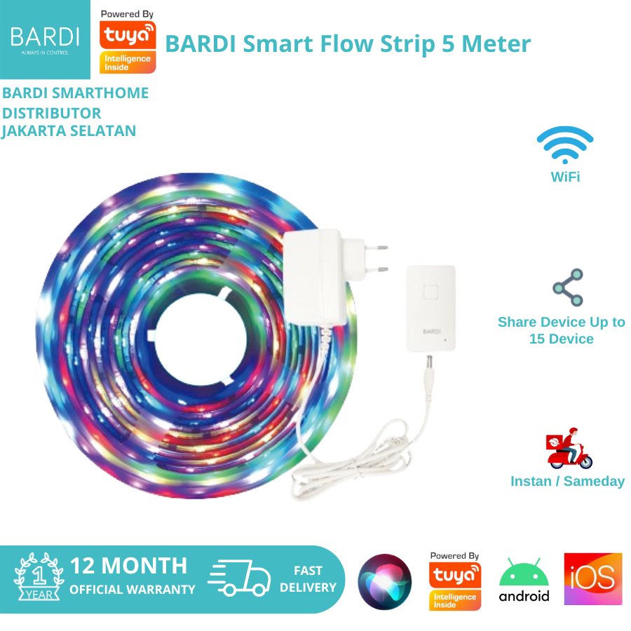 BARDI LED Flowing Strip 5M with Adaptor - LED