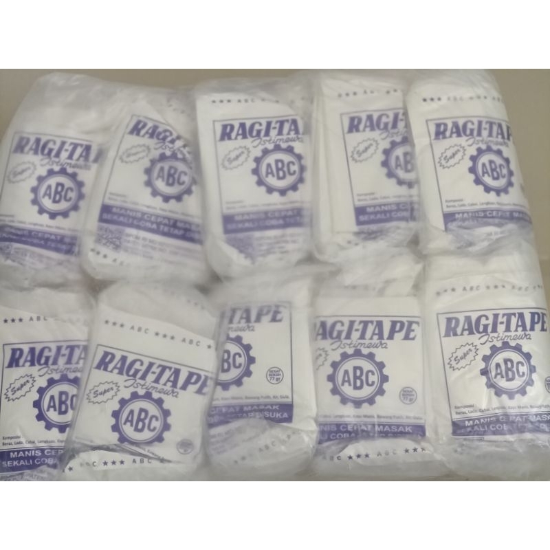 

LAKU Ragi tape singkong ABC SUPER isi 10 sachet