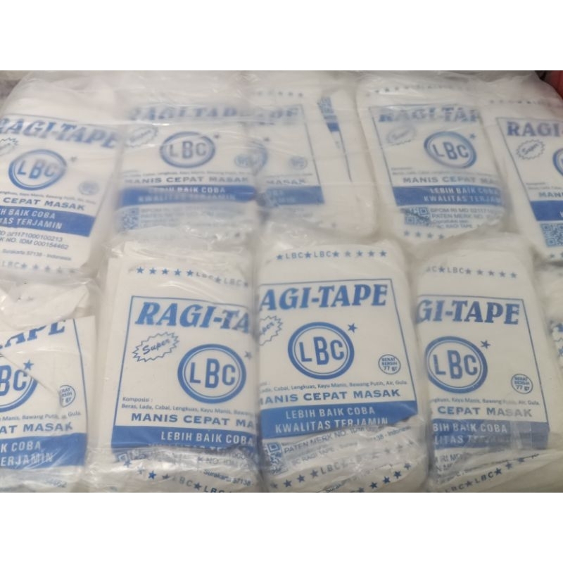 

RB22 Ragi tape singkong LBC isi 10 sachet