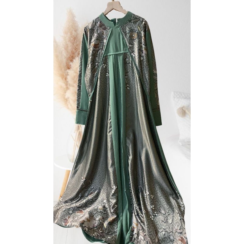 gamis bangkok wanita/gamis mewah wanita/gamis lebaran/gamis import/gamis hari raya