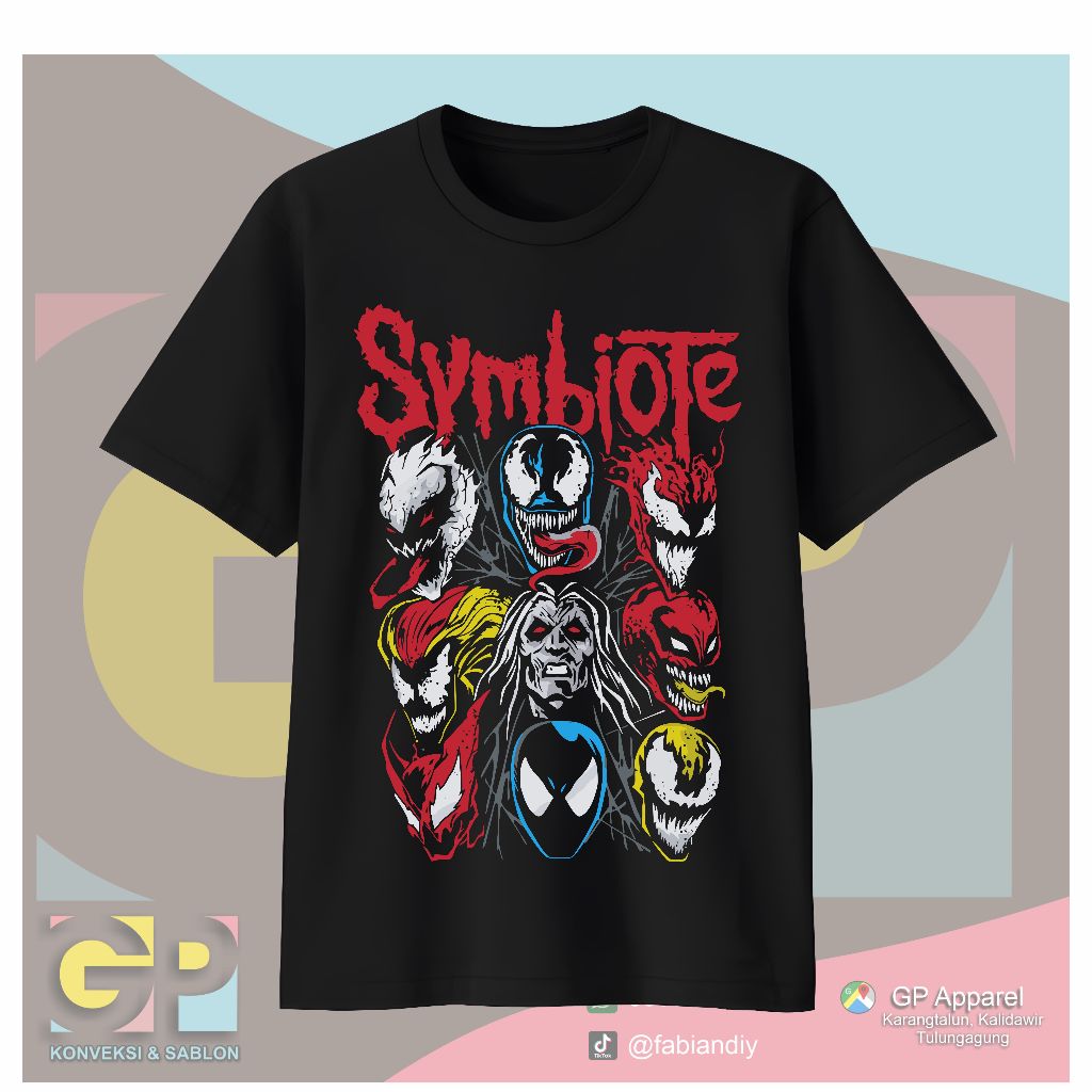 BAJU KAOS cowok keren symbiote venom