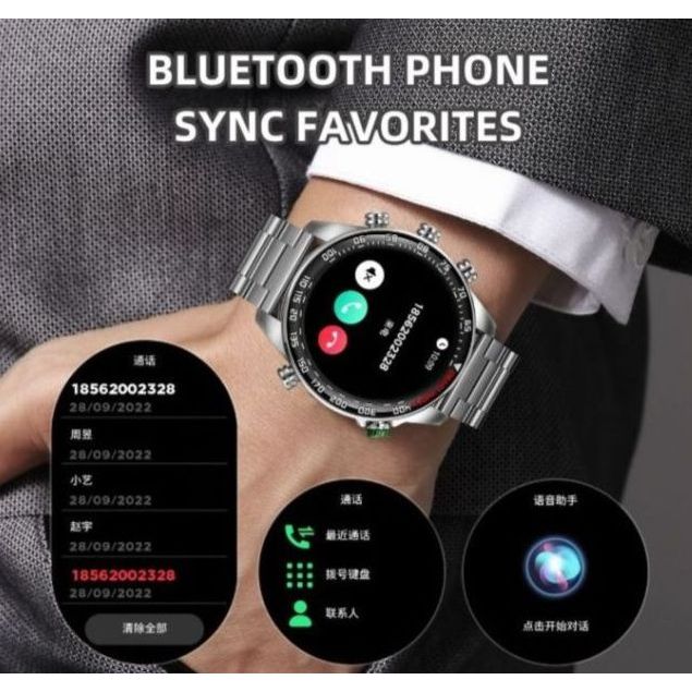 Jam tangan Smartwatch Angkat telpon dan Fitur Kesehatan Olahraga Sport Tracker / Smart Watch Kompas 