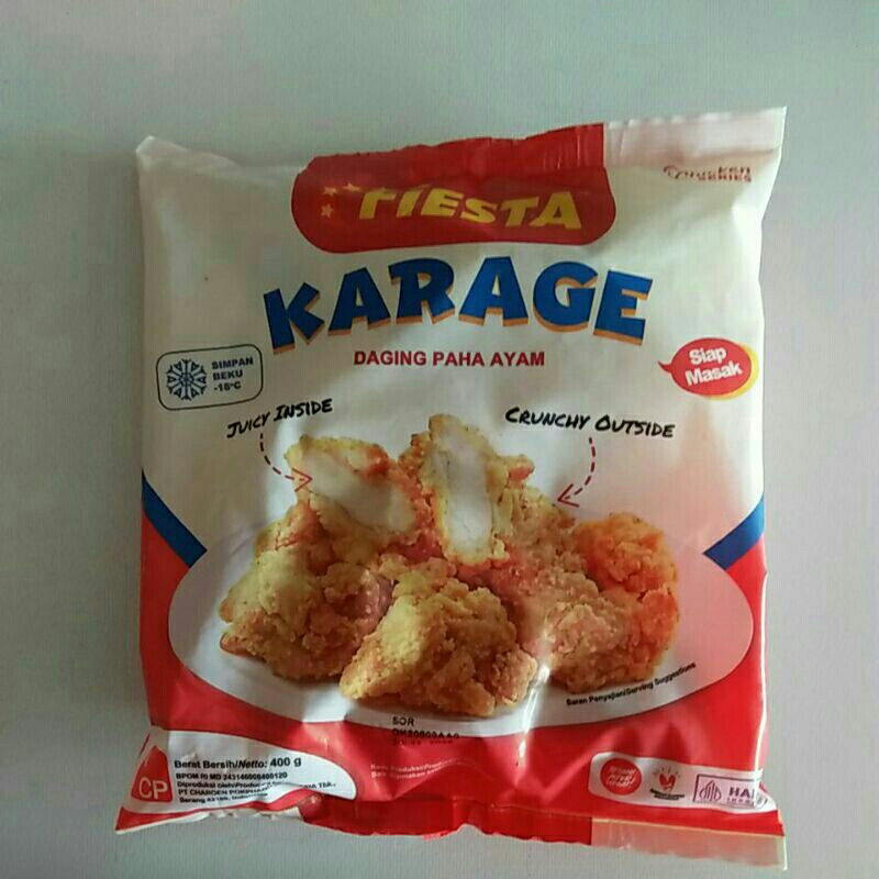 

Fiesta Karage 400g , paha ayam ,dada ayam, Karage