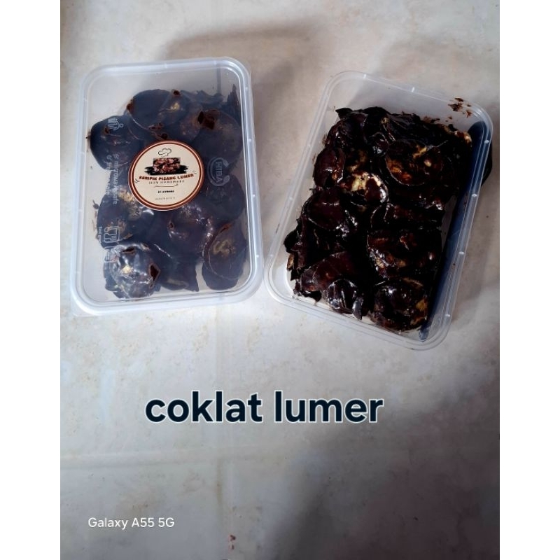 

keripik pisang coklat lumer