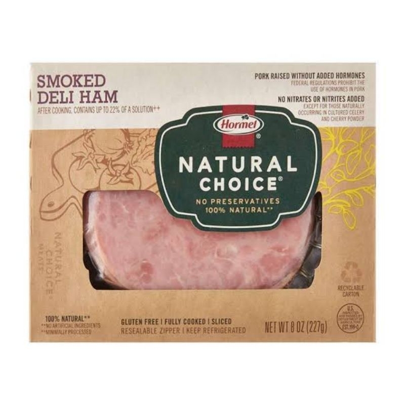 

Hormel Natural Choice Smoked Deli Ham / Ham Babi Asap / Smoked Ham