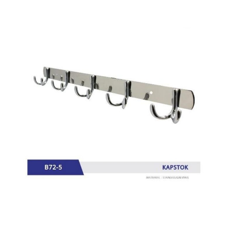 Kapstok double kait Fiorentino stainless / gantungan baju stainless