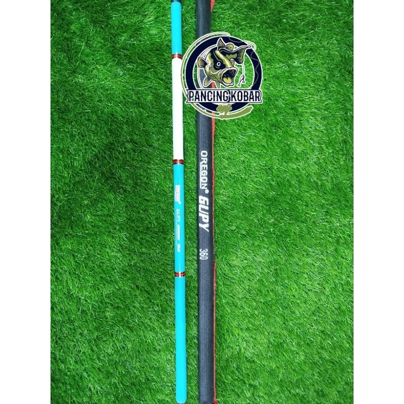 Joran Pancing Tegek Oregon Gupy-set kolong-rell set-standard-murah