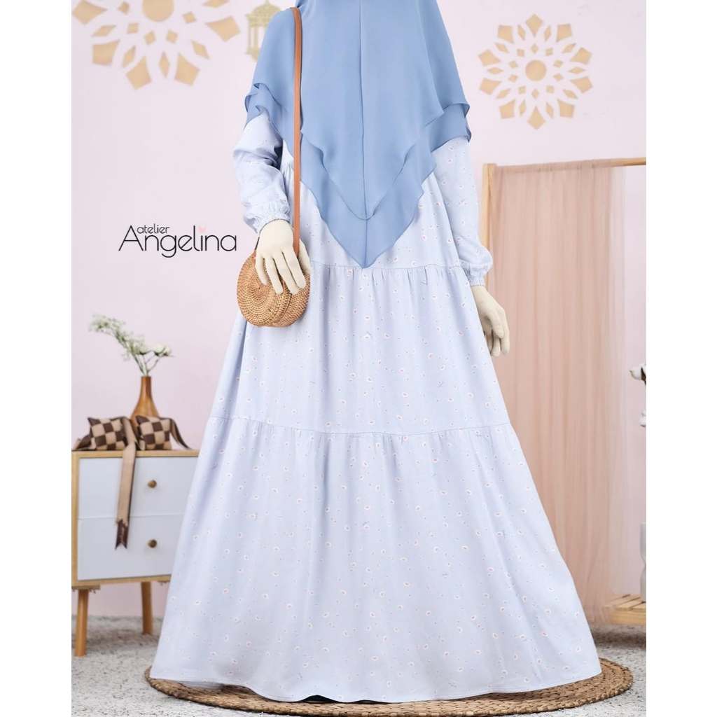Bella Dress Gummy Light Grey By Atelier angelina