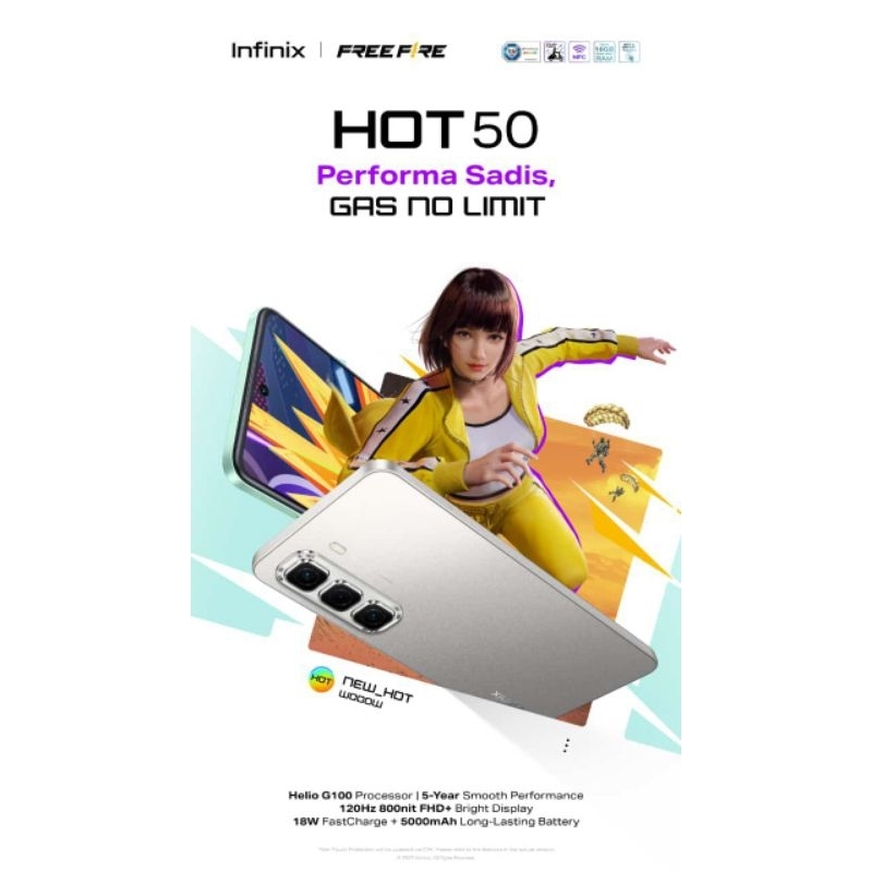 Infinix JKT48 Hot50 Pro 256GB RAM 16GB