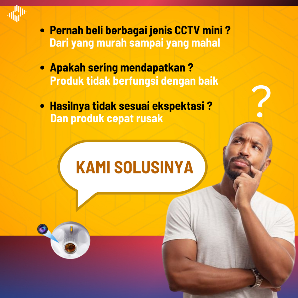 CCTV MINI TERSEMBUNYI TANPA KABEL FITTING LAMPU KONEK HP JARAK JAUH KAMERA MINI KECIL PENGINTAI SPY