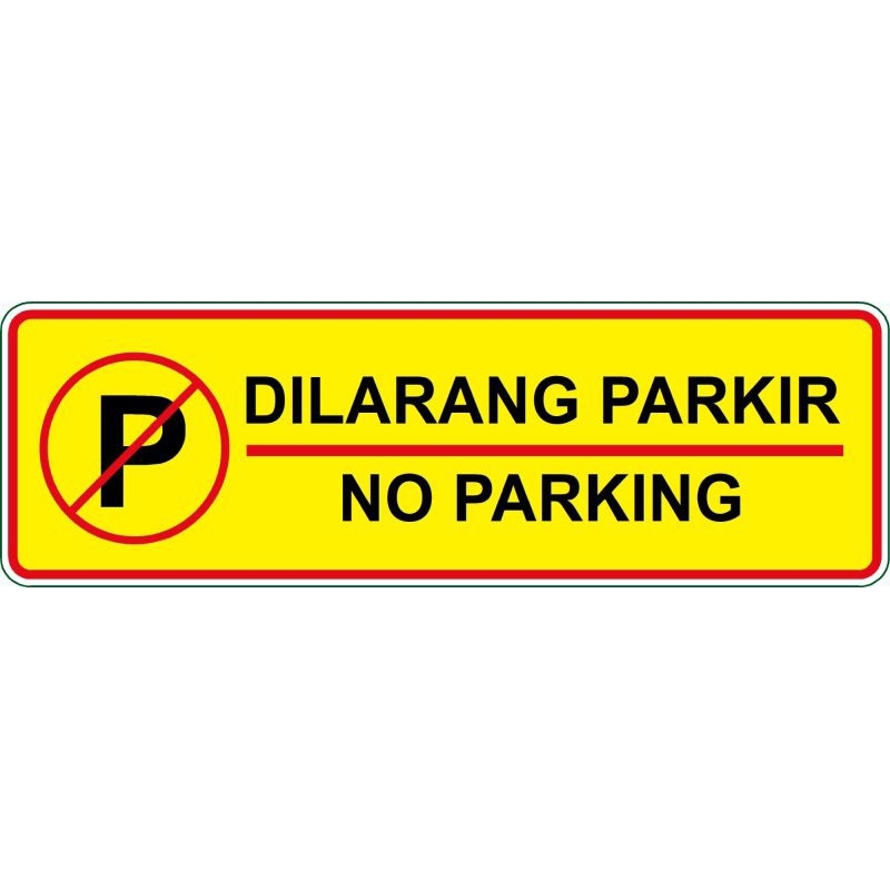 

STIKER DILARANG PARKIR KUNING MERAH BAHAN VYNIL ANTI AIR