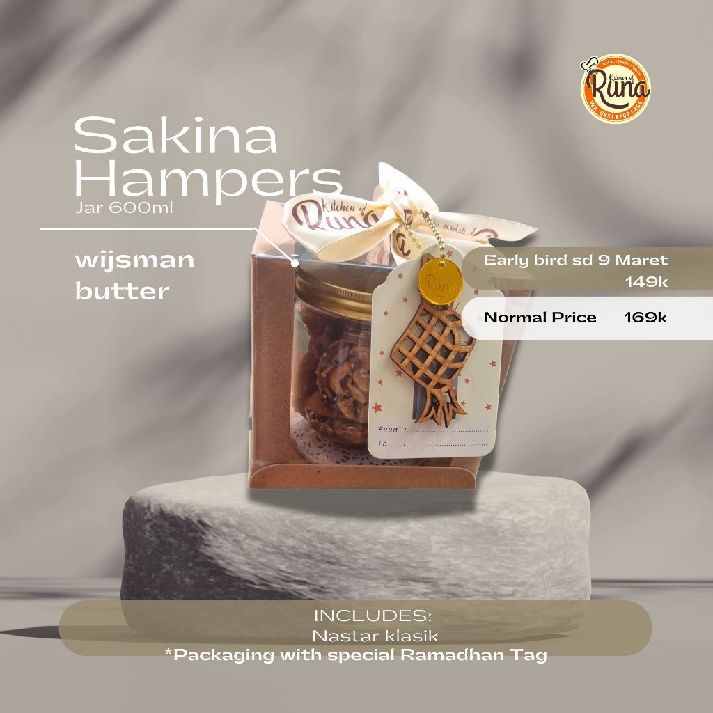 

Hampers Ramadhan Sakina Series isi 1 Jar 600ml Wijsman Butter