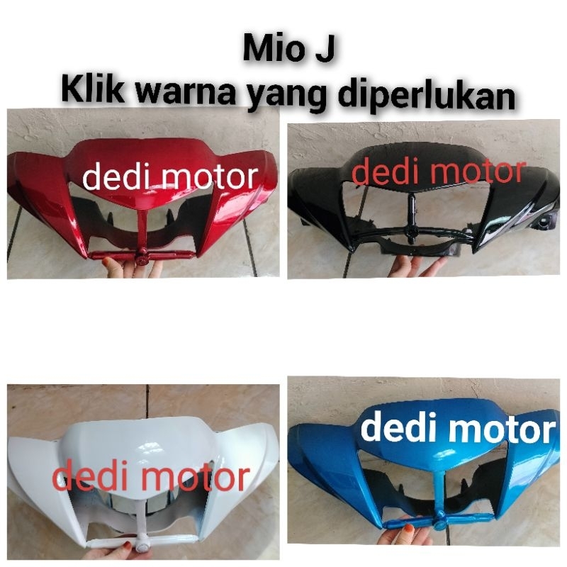 Batok depan Mio J hitam Batok depan Mio J putih Batok depan Mio J biru Batok depan Mio J merah maroo