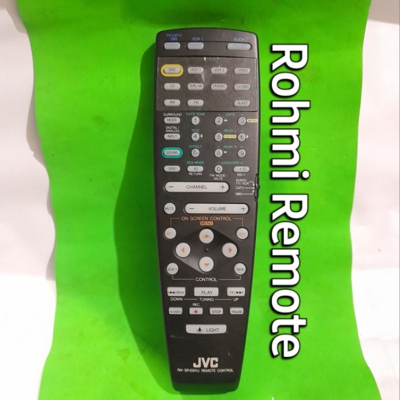 REMOTE REMOT AUDIO AMPLIFIER JVC RM-SR1024U ORIGINAL ASLI